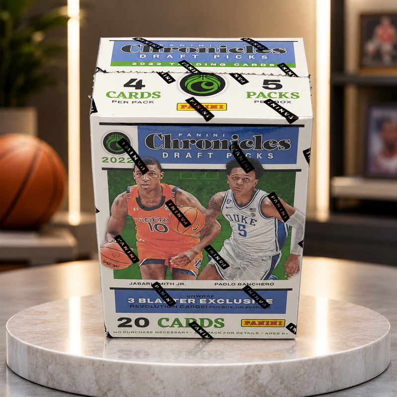 Blaster Basketball Cards 2022-23 Panini Chronicles Draft Picks Sealed Box, 20 Cards, 5 Packs, 4 Cards Per Pack, Rookie Inserts Parallels-2
