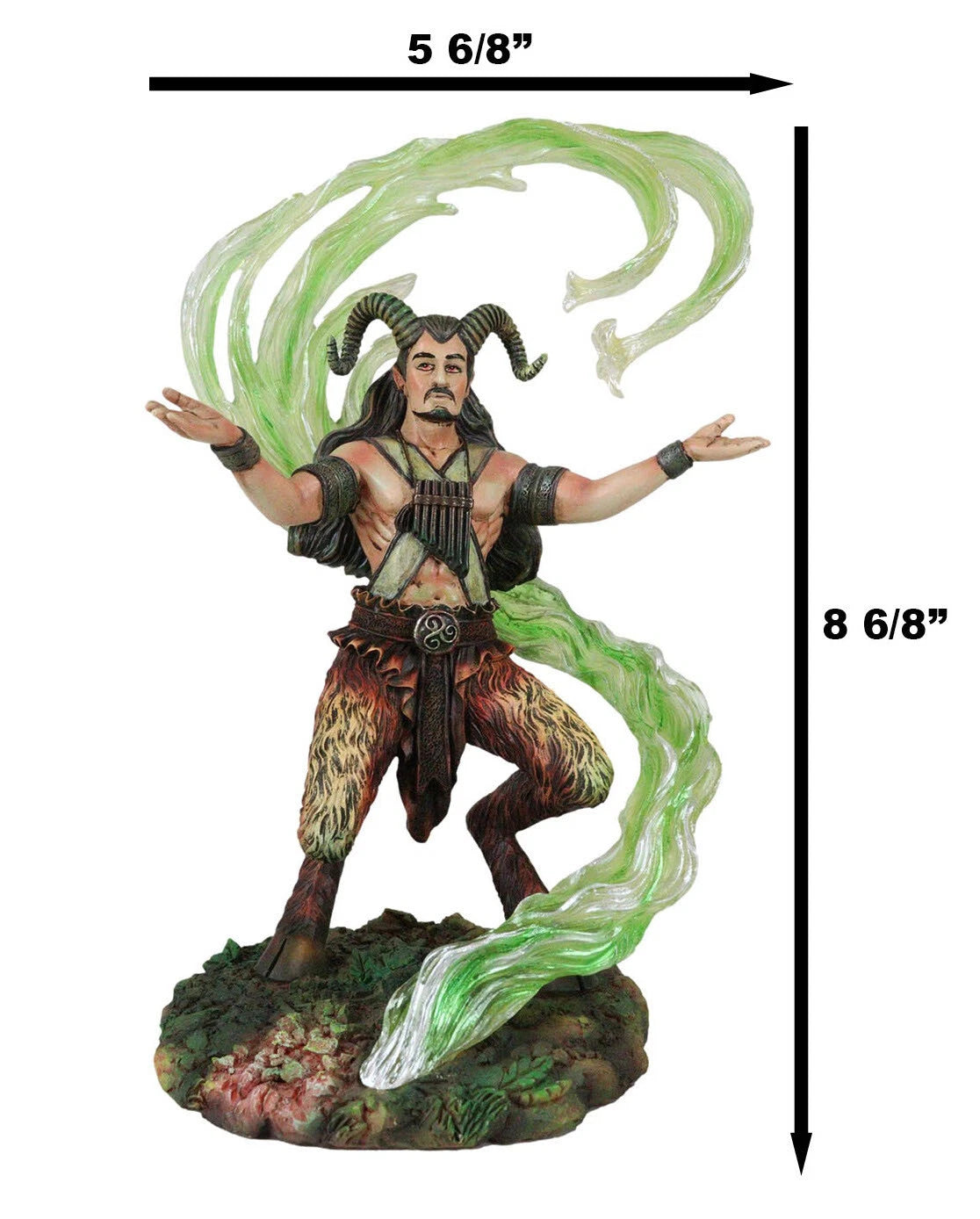 Earth Elemental Bender Wizard Sorcerer Satyr Pan Faunus Summoning Magic Statue-2