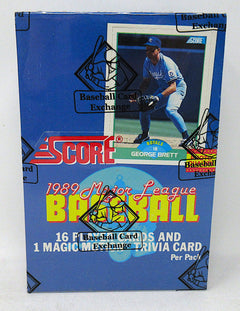 1989 Score Baseball Unopened Box (FASC)-1