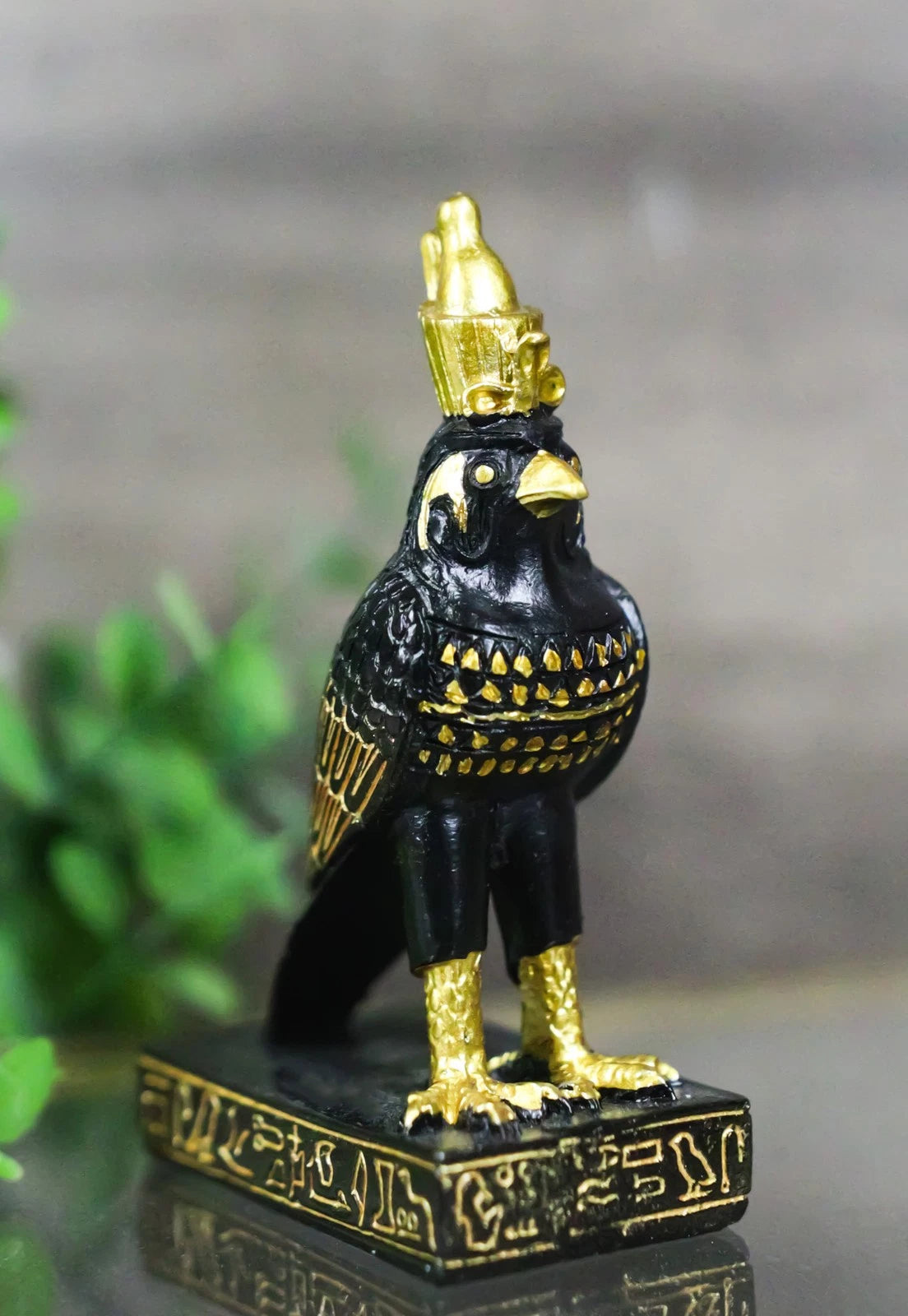 Ancient Egyptian God Of The Sky Horus Falcon Miniature Figurine Heru 3"H