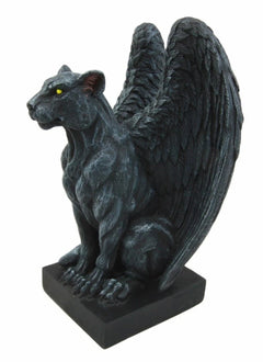 Gothic Winged Moon Eyed Jaguar Gargoyle Night Crawler Decorative Figurine 6.5"-3