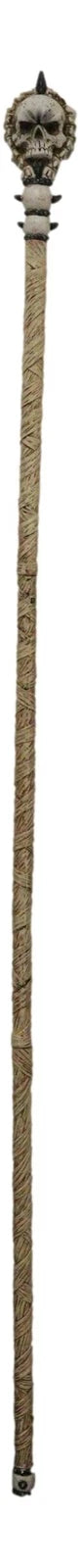 Gothic Vertebrae Bone Skull Decorative 67"L Prop Cosplay Staff Swagger Cane-4