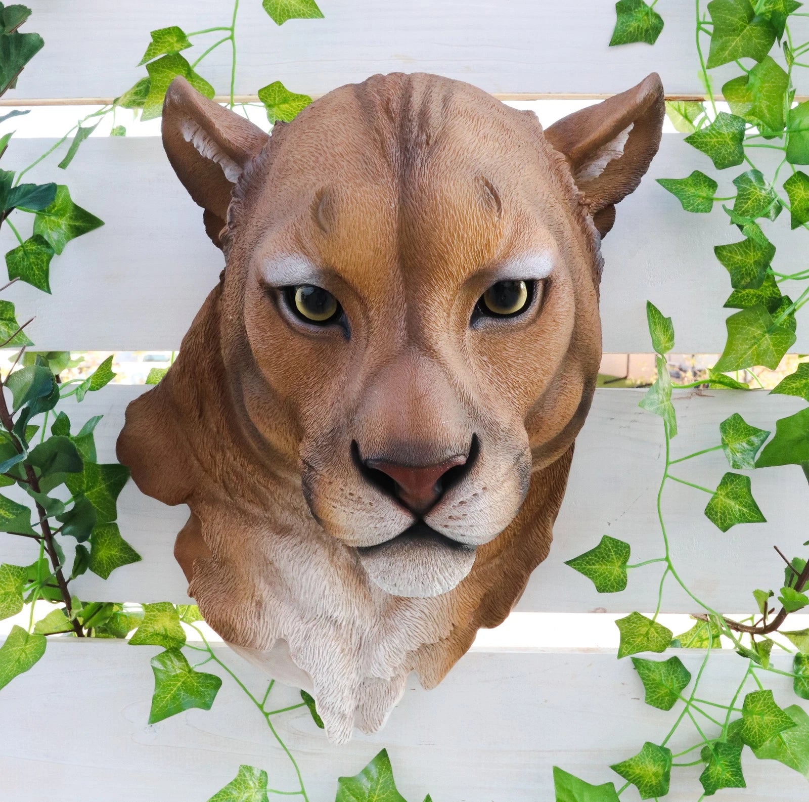 Sarabi Large Lioness Head Wall Decor Plaque 16"Tall Taxidermy Art Decor Figurine-1