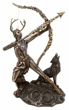 Gift Greek Goddess Artemis Figurine Roman Diana The Huntress Statue 11.5"H-4