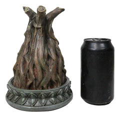 Amitabha Buddha Meditating Inside Tree Trunk Backflow Incense Burner Figurine-5
