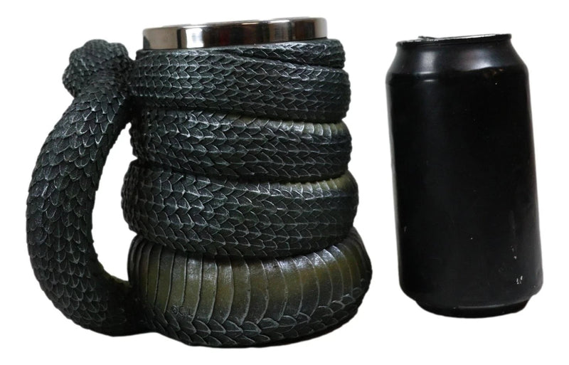 Realistic Ferocious Slithering Serpent Snake With Venomous Fangs Coffee Mug Cup-3