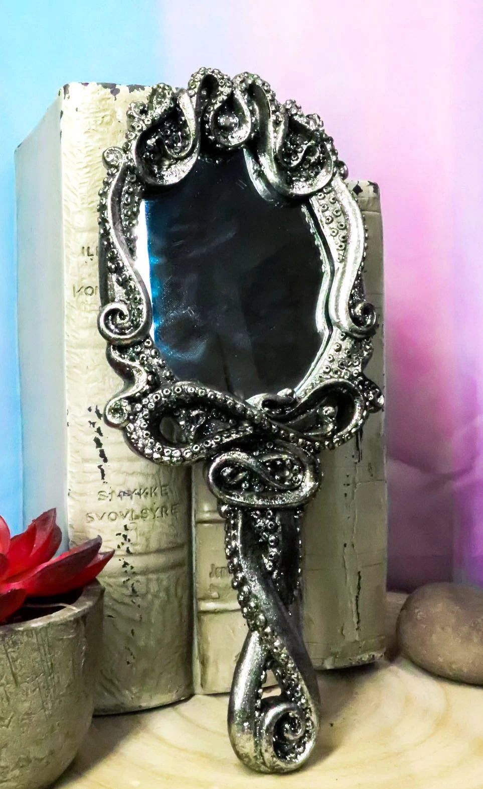 Marine Deep Ocean Monster Kraken Cthulhu Octopus Tentacles Hand Mirror-2