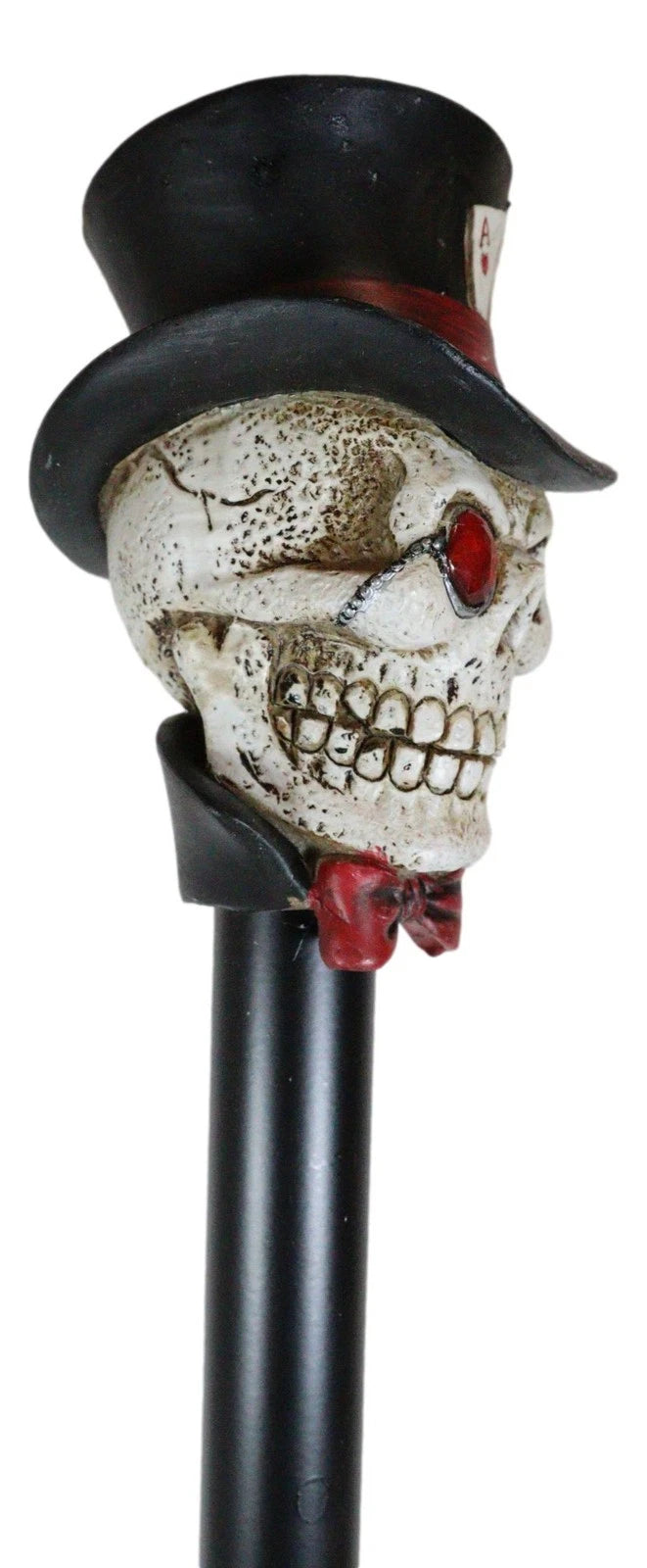 Casino Poker King Skull With Aces Top Hat Decorative Prop Cosplay Walking Cane-3