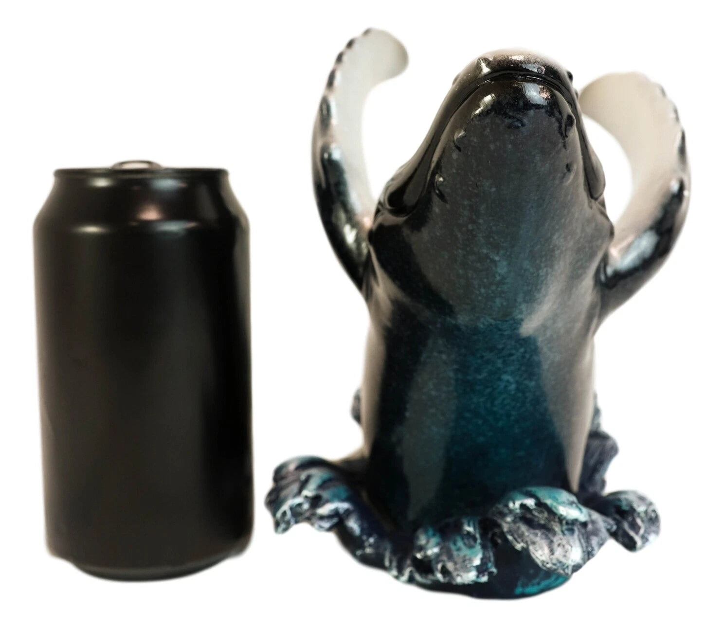 Nautical Ocean Marine Leaping Baleen Humpback Whale Wine Bottle Holder-4