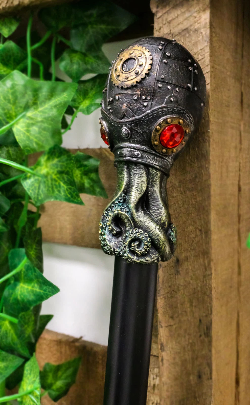 Steampunk Robotic Kraken Cthulhu Octopus Swagger Stick Cane Party Staff 38"L