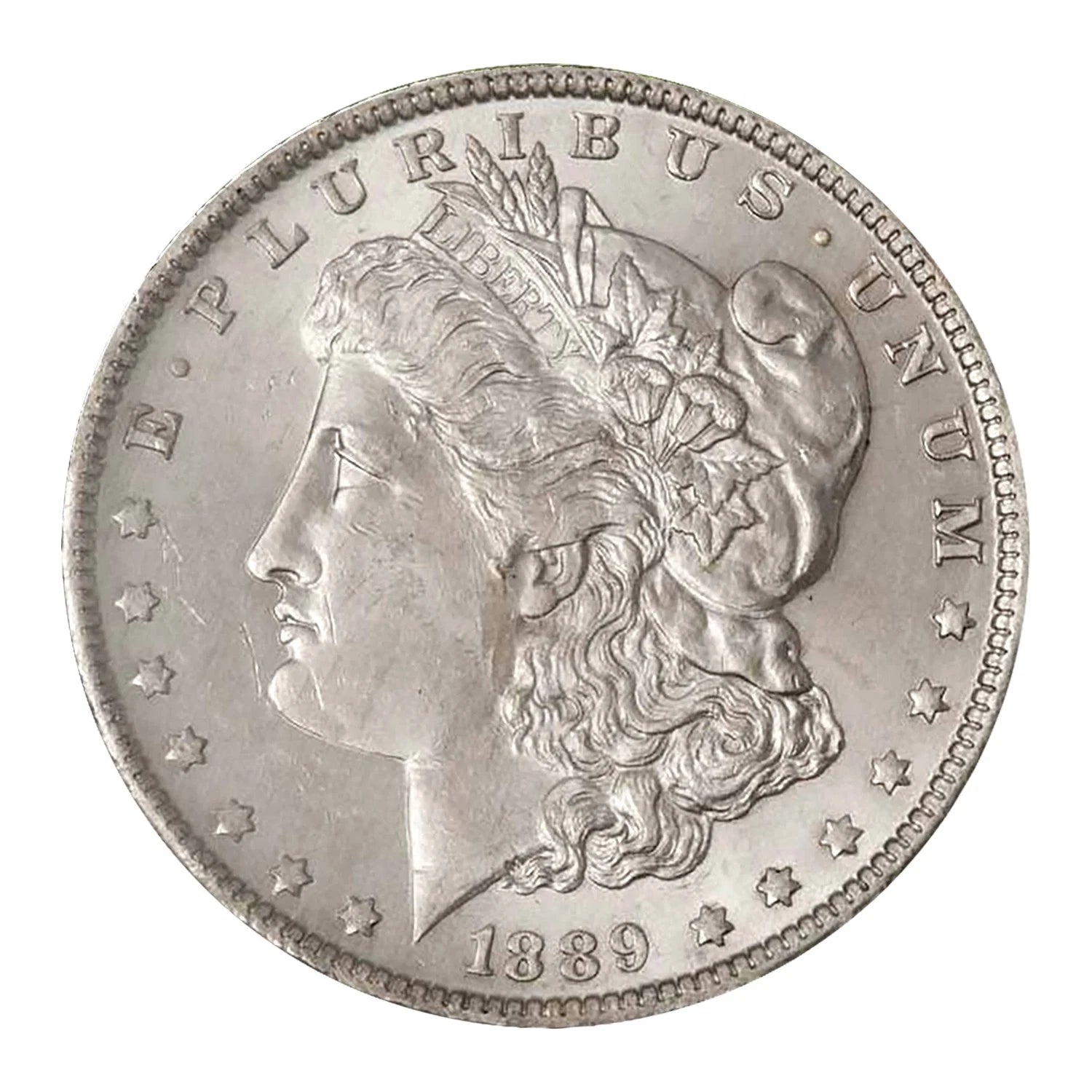 1889 P Morgan Silver Dollar $1 Brilliant Uncirculated BU 90% Silver