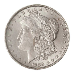 1889 P Morgan Silver Dollar $1 Brilliant Uncirculated BU 90% Silver-2