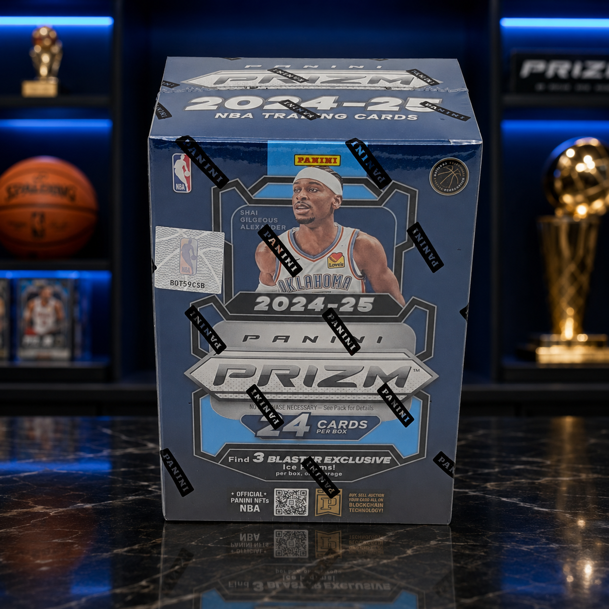 Prizm Basketball Cards 2024-25 Panini NBA Blaster Box, Factory Sealed, 24 Cards, 6 Packs, Ice Prizms, Inserts And Rookie Cards Possible-1