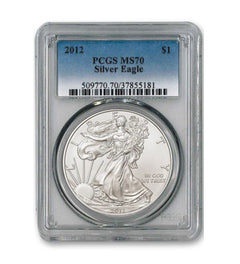 American Silver Eagle MS70 PCGS de $1 2012-1