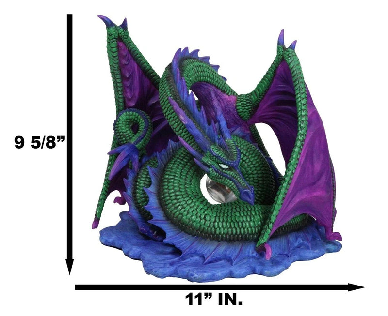 Myths And Legends Nephtali Water Elemental Iridescent Aqueon Dragon Figurine-2