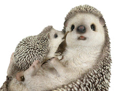 Realistic Cuddle Time Baby Hedgehog with Mother Lying On Its Back Figurine-5