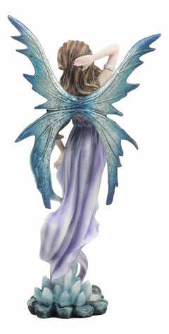 Celestial Tao Wind Elemental Fairy Statue 11"H Mythical Fantasy Fae-3