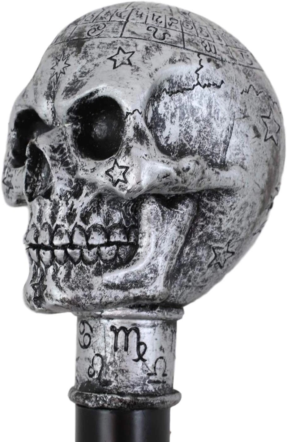 Gothic Celtic Astrology Skull Decorative Prop Walking Cane Accessory-5