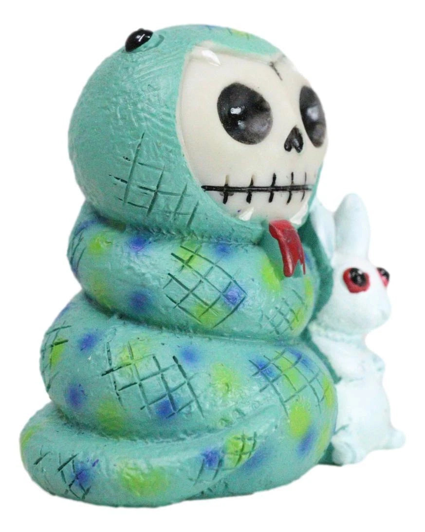 Furrybones Sstevie Serpent Snake With White Rabbit Skeleton Furry Bones Figurine-2