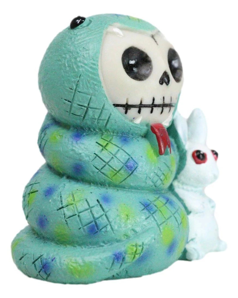 Furrybones Sstevie Serpent Snake With White Rabbit Skeleton Furry Bones Figurine-2
