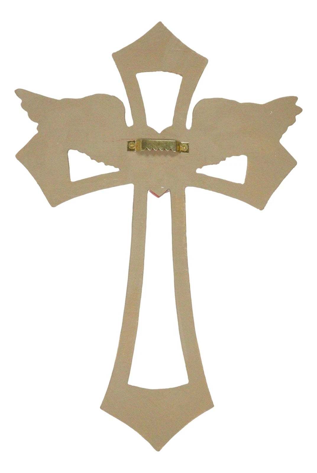 Western Physician Healer Red Heart With Angel Wings Nurse Wall Cross Decor-5