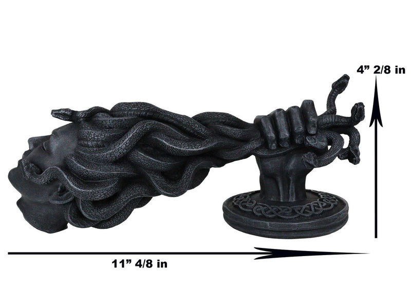 Greek Goddess Medusa Hanging from Perseus Hand Wall Decor Plaque 12.25" H-3