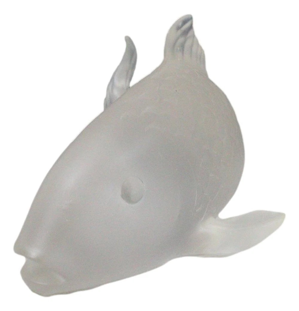 Feng Shui Auspicious Romantic Love Pond Koi Fish Frosted Acrylic Figurine-4