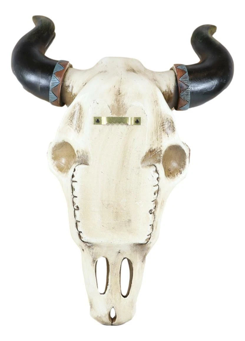 Rustic Western Southwest Vector Arrows Tiki Art Bison Bull Cow Skull Wall Decor