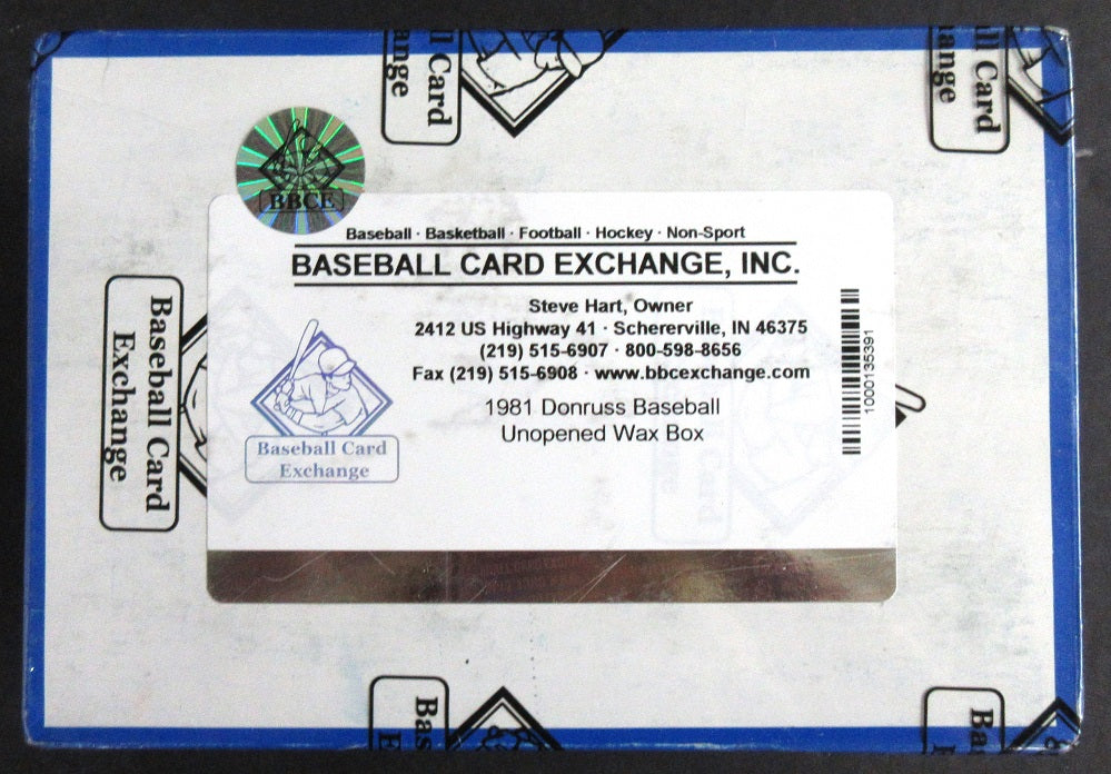 1981 Donruss Baseball Unopened Wax Box (BBCE)-3
