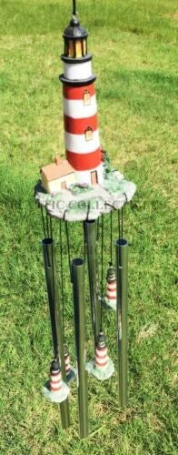Assateague Islands Lighthouse Nautical Beacon Resonant Relaxing Wind Chime Patio-6