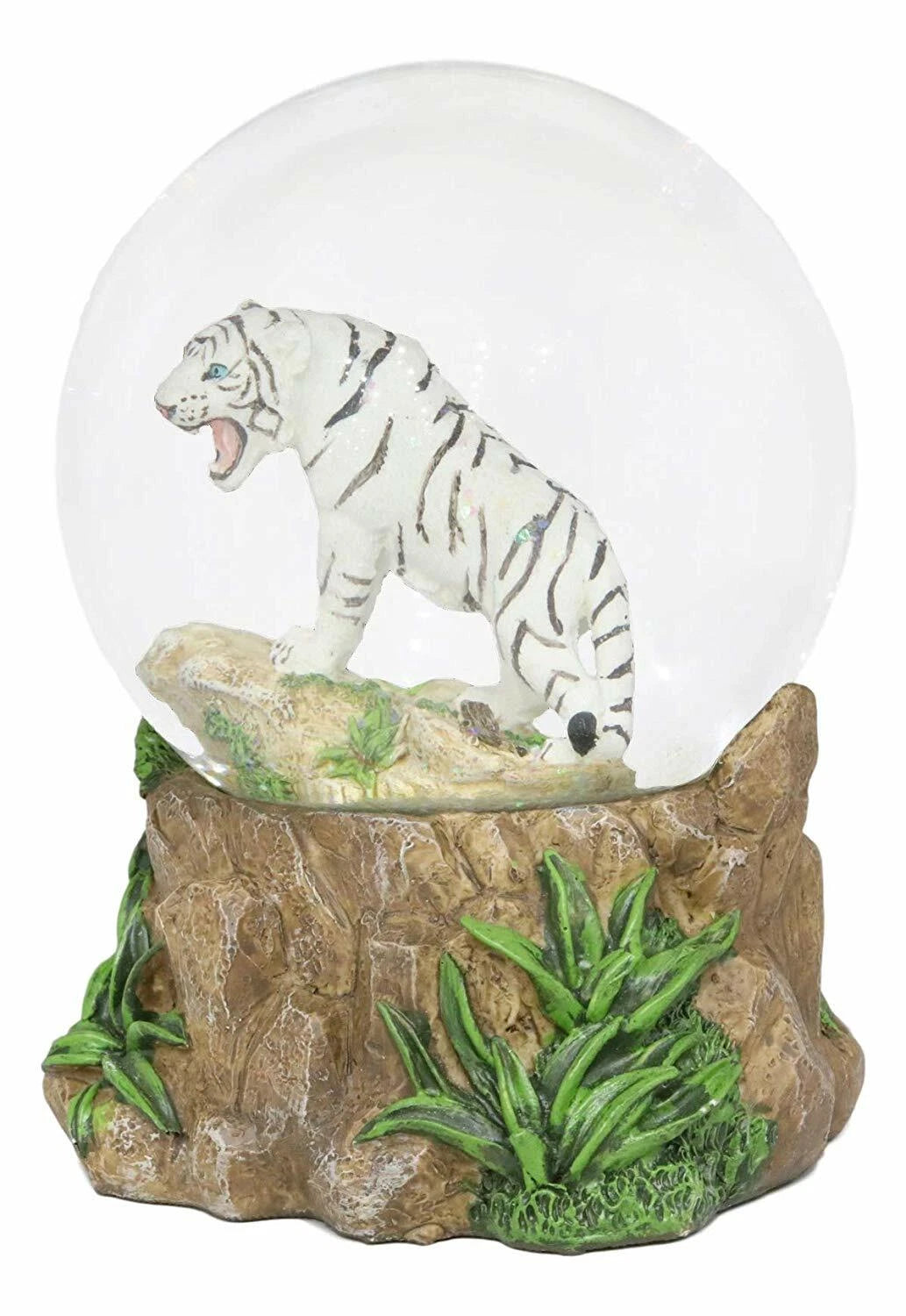 Bosque Jungla Depredador Blanco Alaska Siberiano Tigre Blanco Bola de Nieve Brillante-5