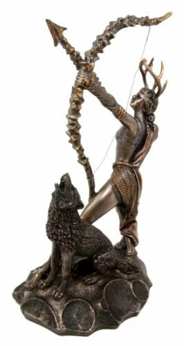 Gift Greek Goddess Artemis Figurine Roman Diana The Huntress Statue 11.5"H-3