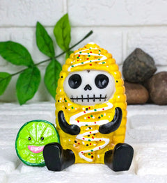 Furrybones Elotito Zesty Corn and Lime Snack Skeleton Figurine Furry Bones-1