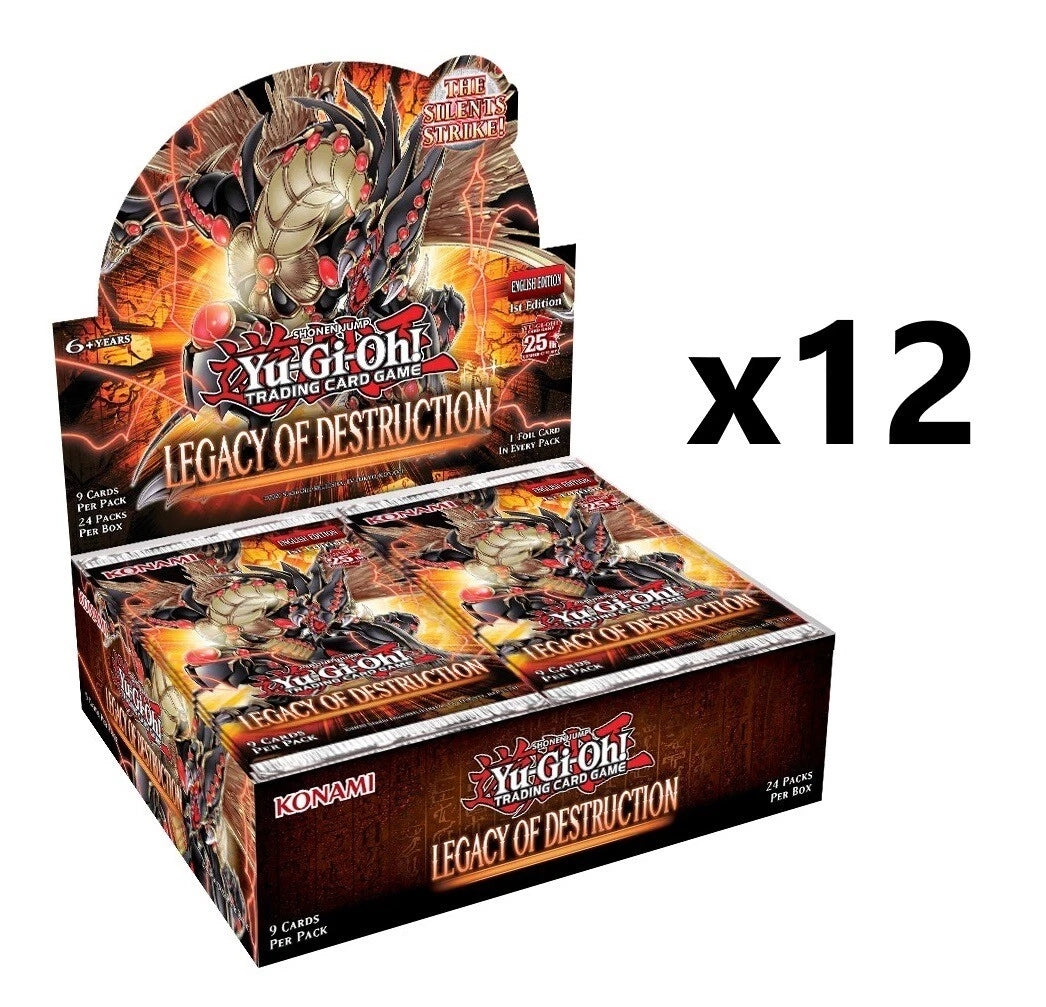 Yugioh Legacy of Destruction Booster Case (12 Boxes) 1st Edition NEW!-1