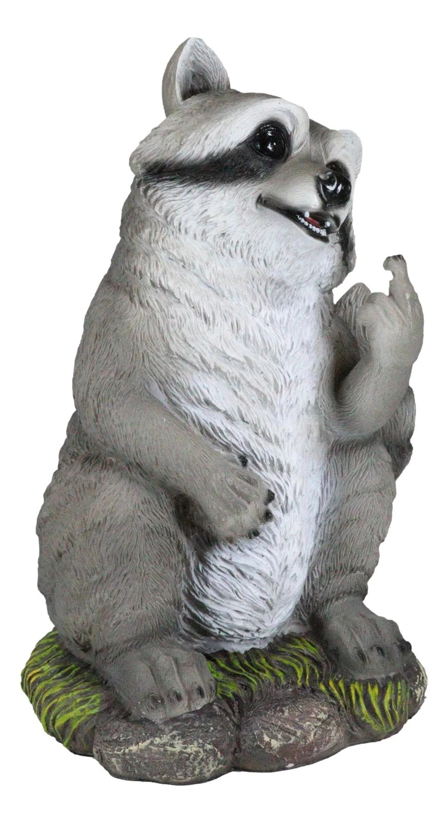 Bad Bandit Large Standing Cheeky Raccoon 12.5" Height Garden Decor-3