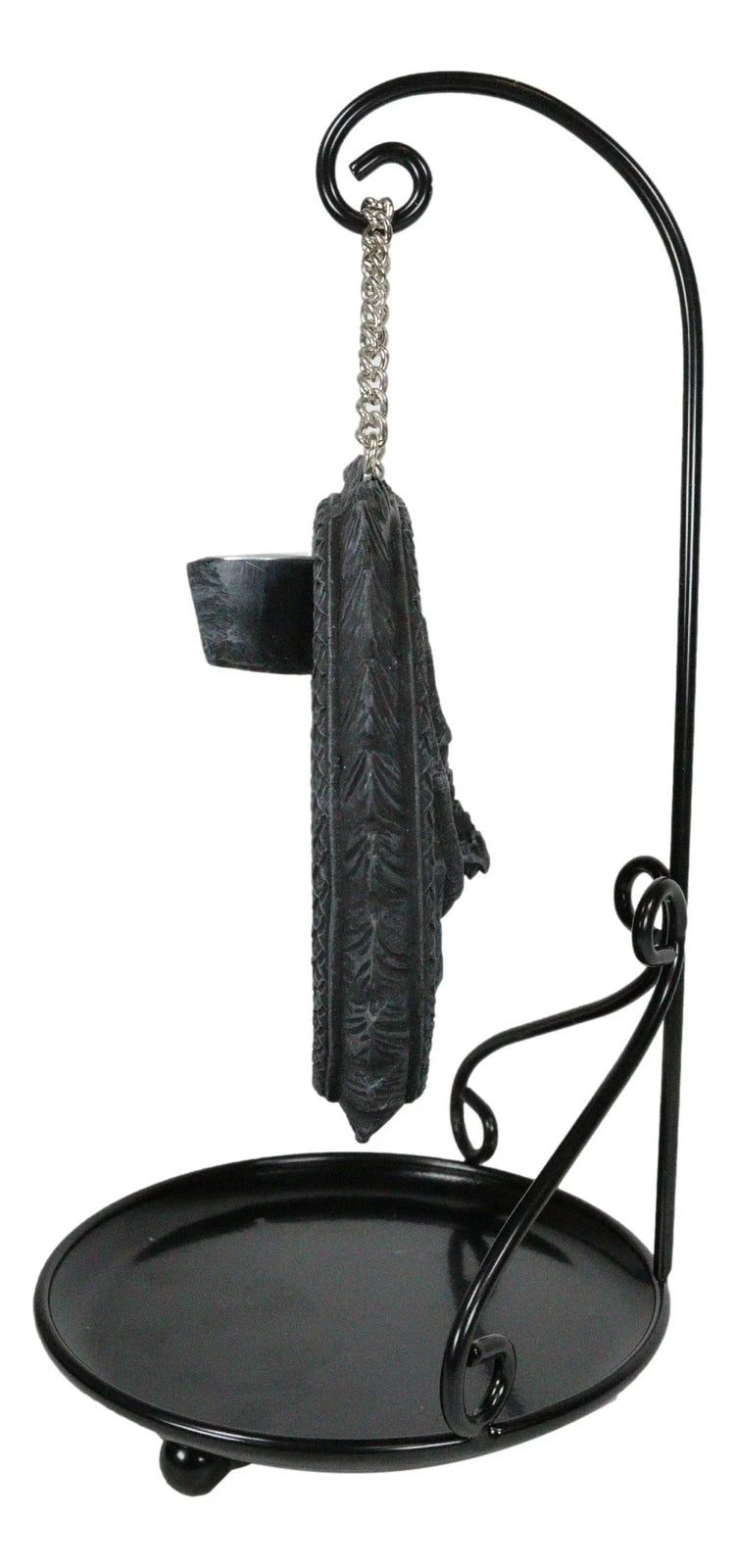 Quemador de incienso de cono con reflujo y medalla de cascada con aroma a aliento de dragón celta medieval-3