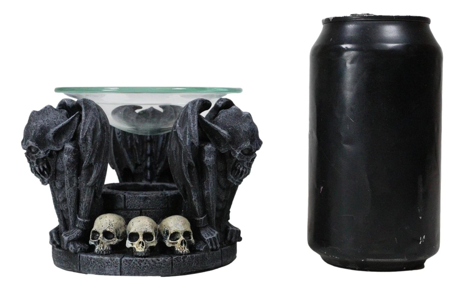 Nosferatu Gothic Vampire Gargoyles With Skulls Votive Candle Heat Oil Warmer