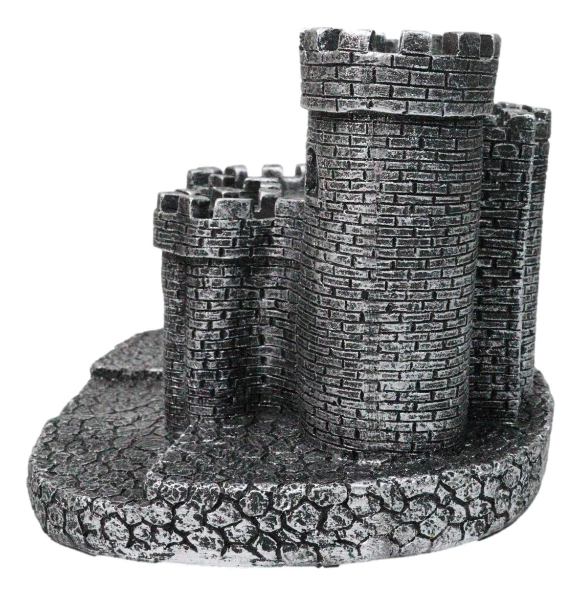 Gothic Medieval Windsor Stonewall Castle Fortress Miniature Display Stand 5"H-3