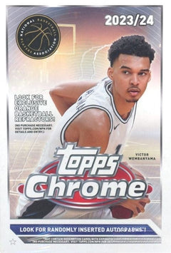2023/24 Topps Chrome Basketball EXCLUSIVE Factory Sealed Hanger Box! Wemby RC YR-1