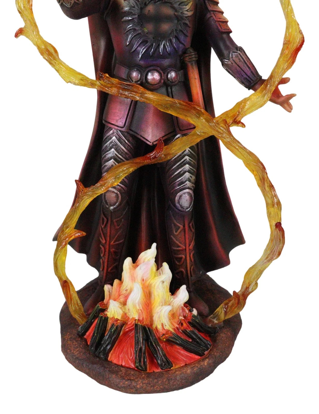 Fire Elemental Horned Wizard Sorcerer Demoniac Summoning Hellfire Magic Figurine-3