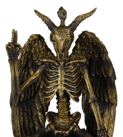 Eliphaz Levi Winged Sabbatic Goat Baphomet Skeleton Bone Creature Figurine-3