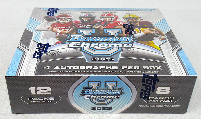 2025 Bowman Chrome University Football Jumbo Box (Hobby) (12/8)-2