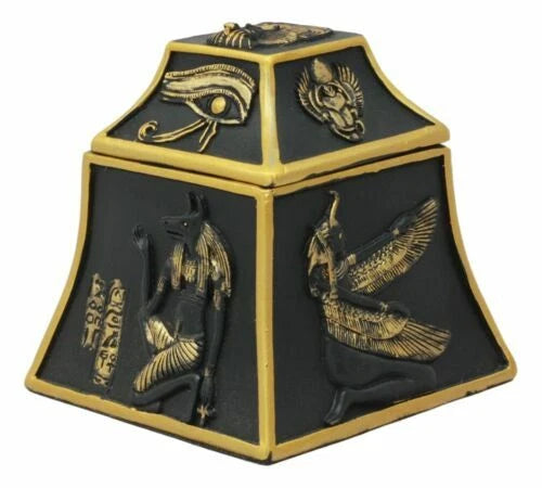 Figura de joyero de escarabajo egipcio, ojo de Horus, halcón, Anubis, dioses de Egipto-1