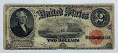 1917 $2 Bill United States Note Legal Tender Large Size 977A-WYMN-1