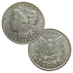 1921 90% Silver Morgan Dollar About Uncirculated-1