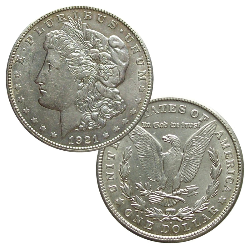 1921 90% Silver Morgan Dollar About Uncirculated-1