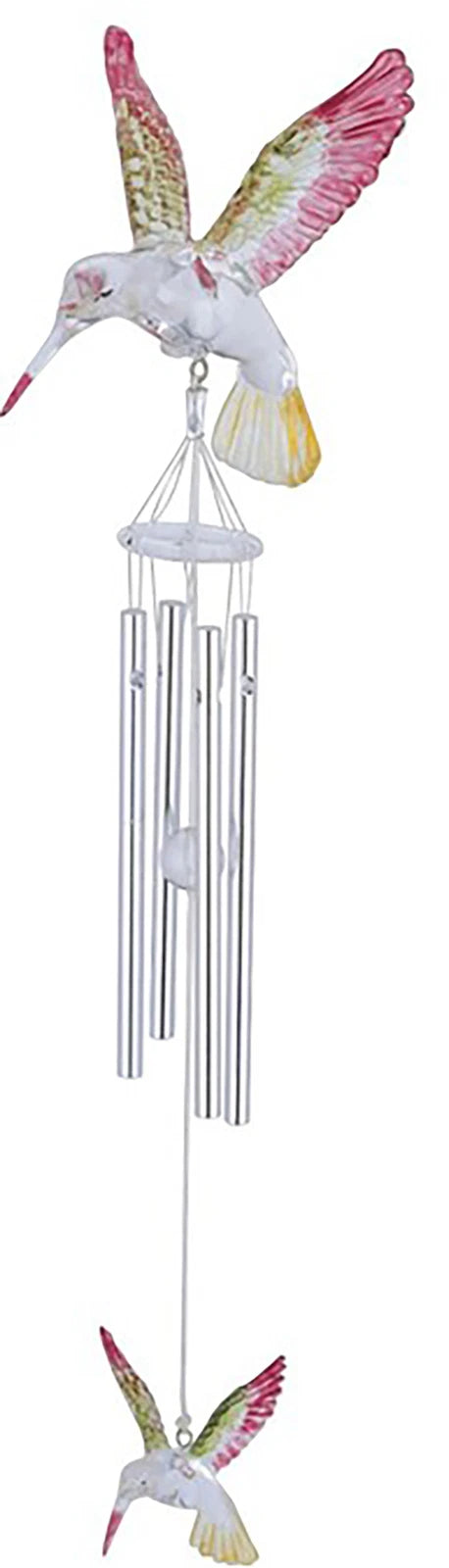 Colorful Hummingbird Acrylic Wind Chime Sun Catcher Hanging Home And Patio Decor-3