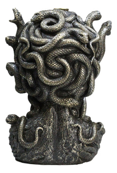 Greek Goddess Medusa with Snake Hairs Backflow Incense Cone Burner Figurine-2