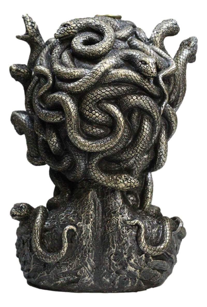 Greek Goddess Medusa with Snake Hairs Backflow Incense Cone Burner Figurine-2