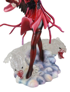 Air Elemental Magic Wizard Sorceress Bending The Wind With Hydra Spirits Statue-2